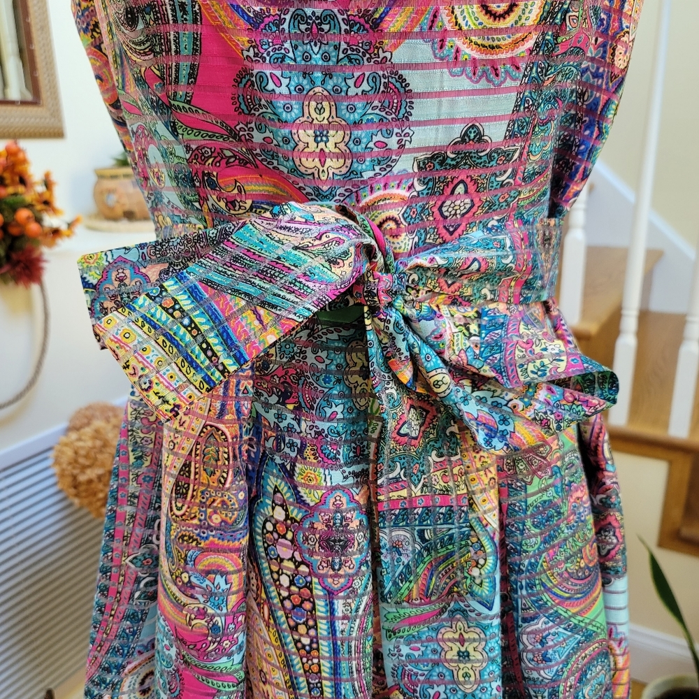 Multi-Colored & Patterned Dress - image 5